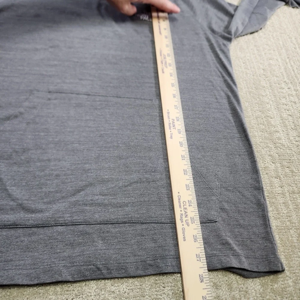 North Face‎ Hoodie Men Medium Classic Fit Lightweight Stretch Gray Athleisure